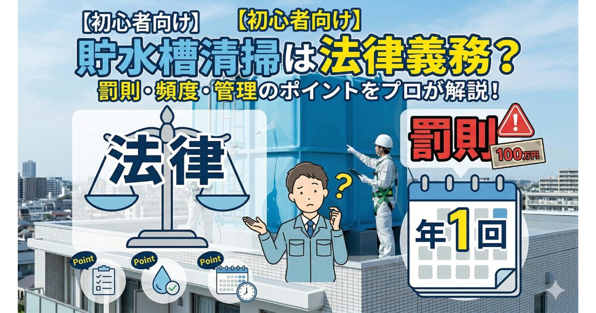貯水槽清掃は法律義務？