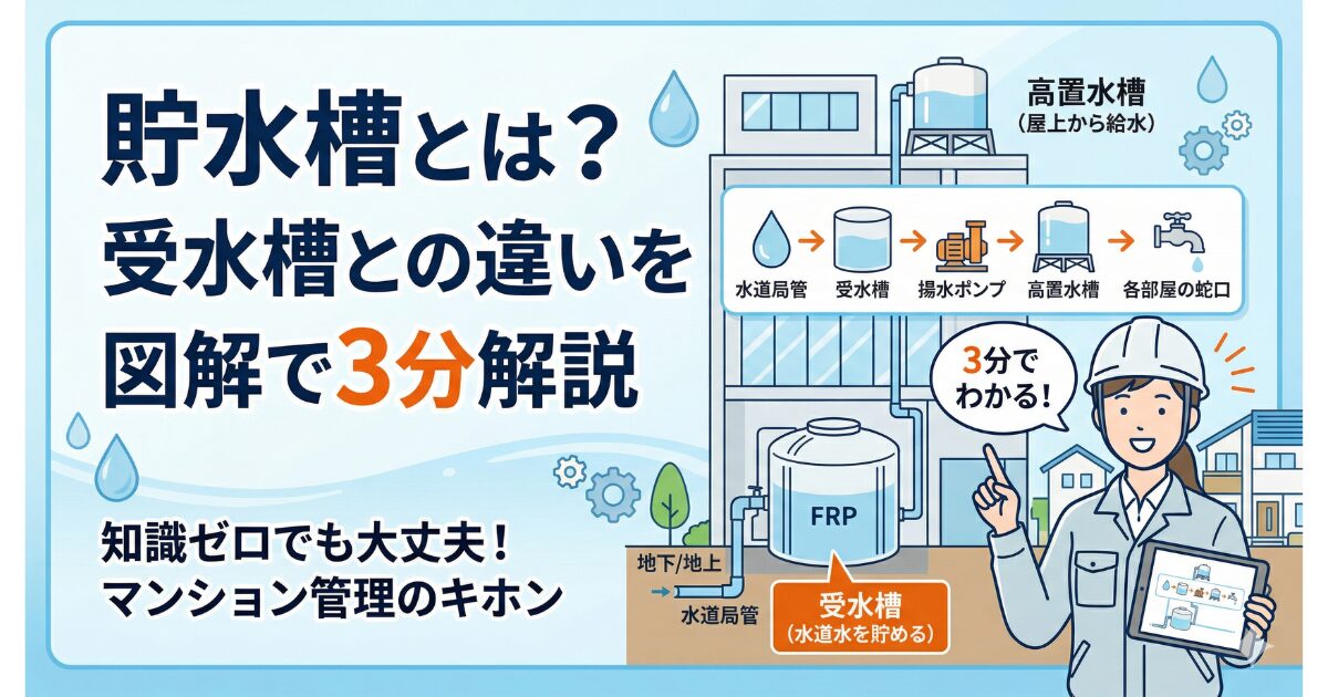 貯水槽と受水槽の違いを3分で解説
